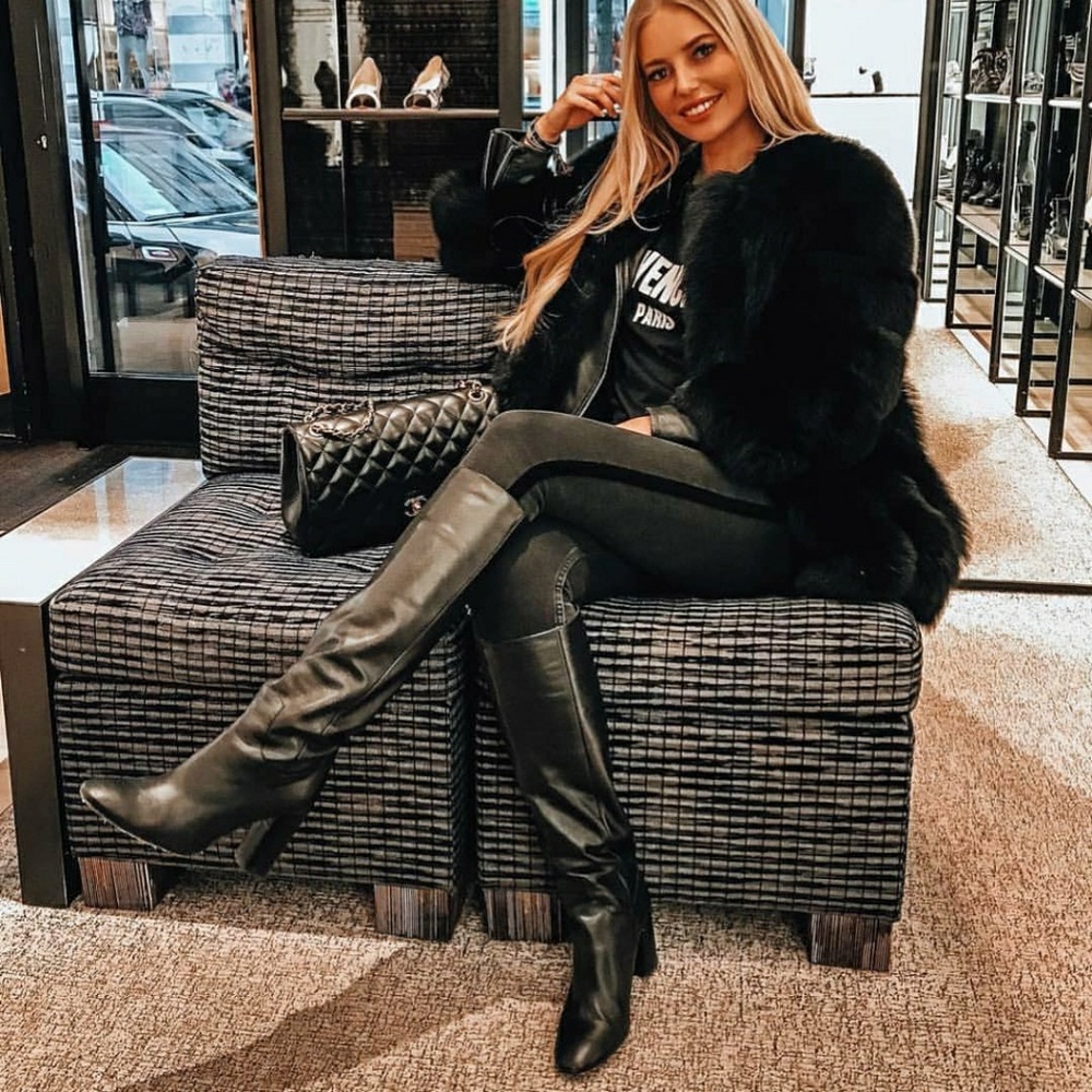 ZARA OVER-THE-KNEE HIGH HEEL BOOT - Picture 6 of 8